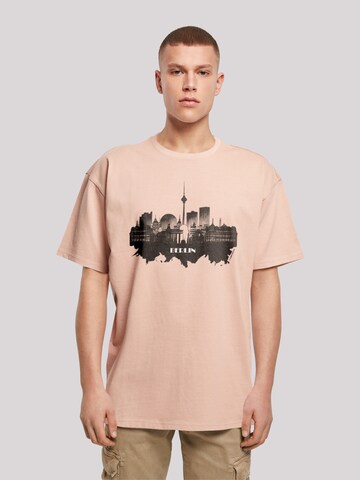 F4NT4STIC Shirt 'Cities Collection - Berlin skyline' in Roze: voorkant