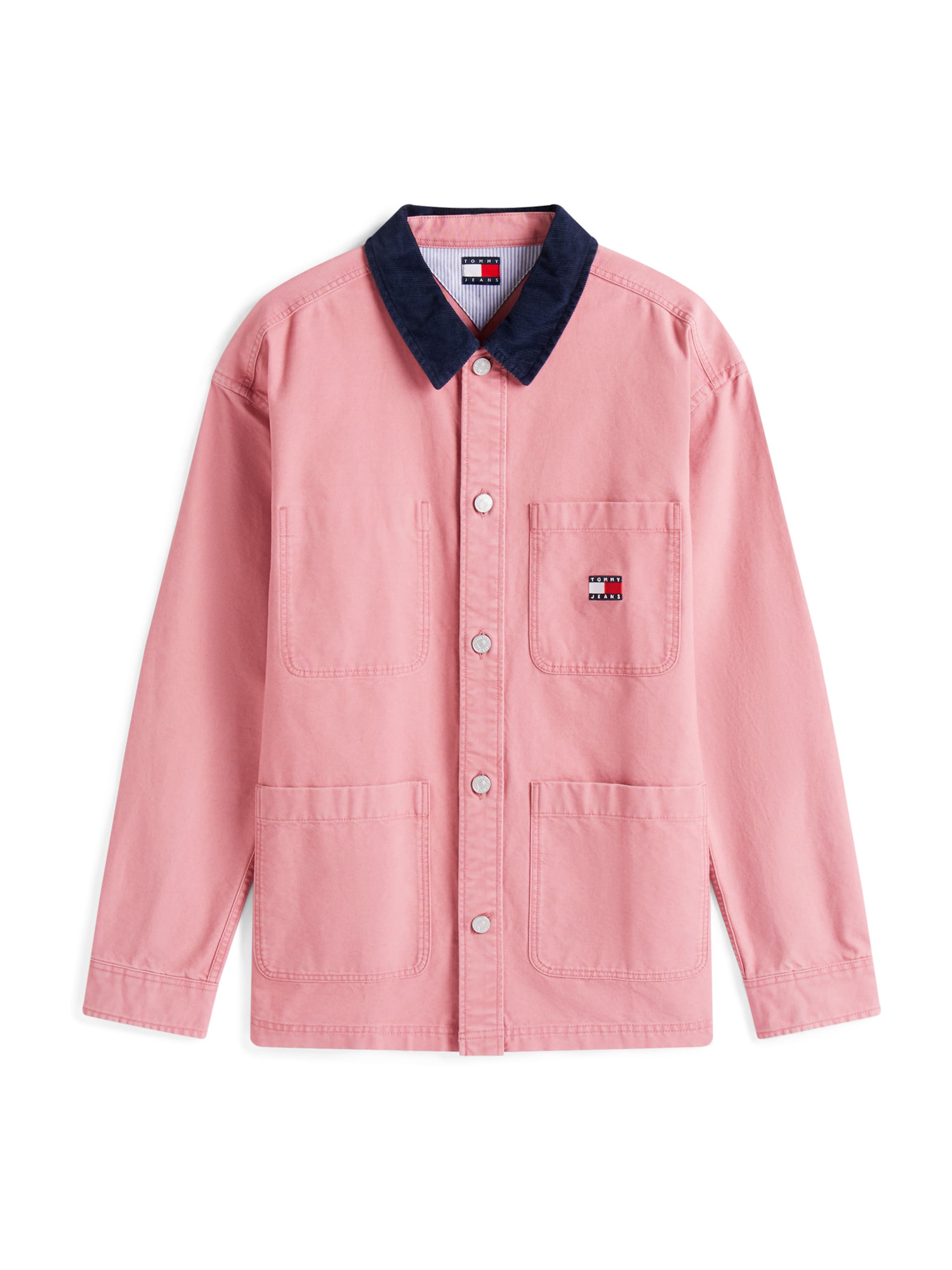 Geacă de primăvară-toamnă de la Tommy Jeans pe roz: față