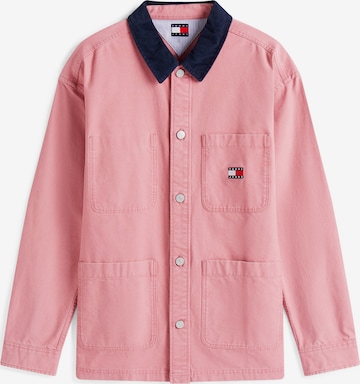 rožinė Tommy Jeans Demisezoninė striukė: priekis