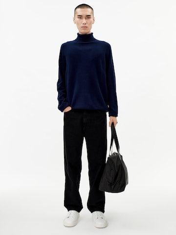 GOBI Cashmere Pullover 'Men's Essential Turtleneck Cashmere Sweater'‌ in Blau