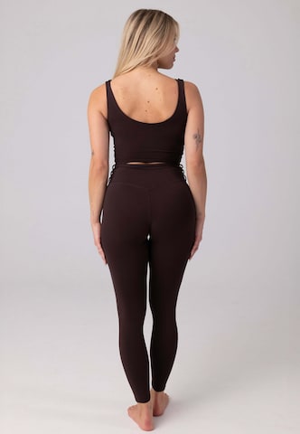 OCEANSAPART Skinny Leggings 'Gianna' i brun