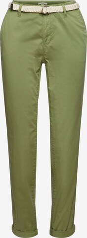 ESPRIT Regular Chino Pants in Green: front