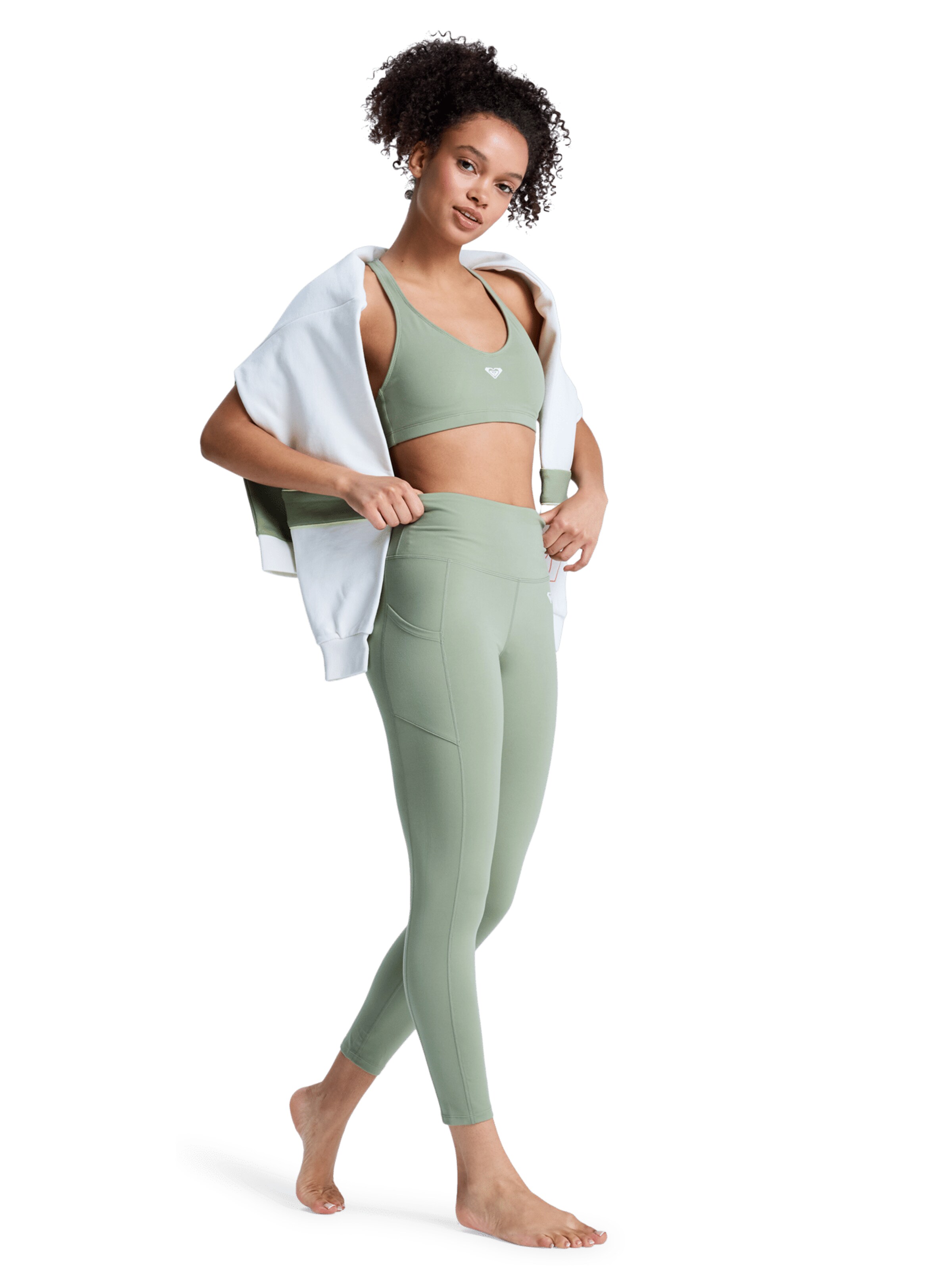 ROXY Skinny Leggings 'Heart Into' in Green