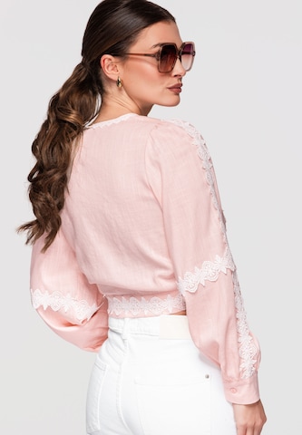 Ombre Blouse in Roze