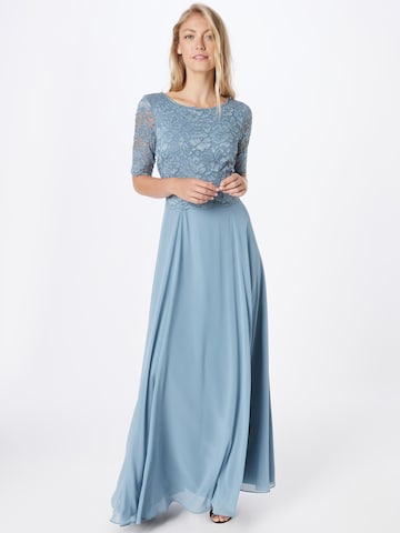 Robe de soirée Vera Mont en bleu : devant