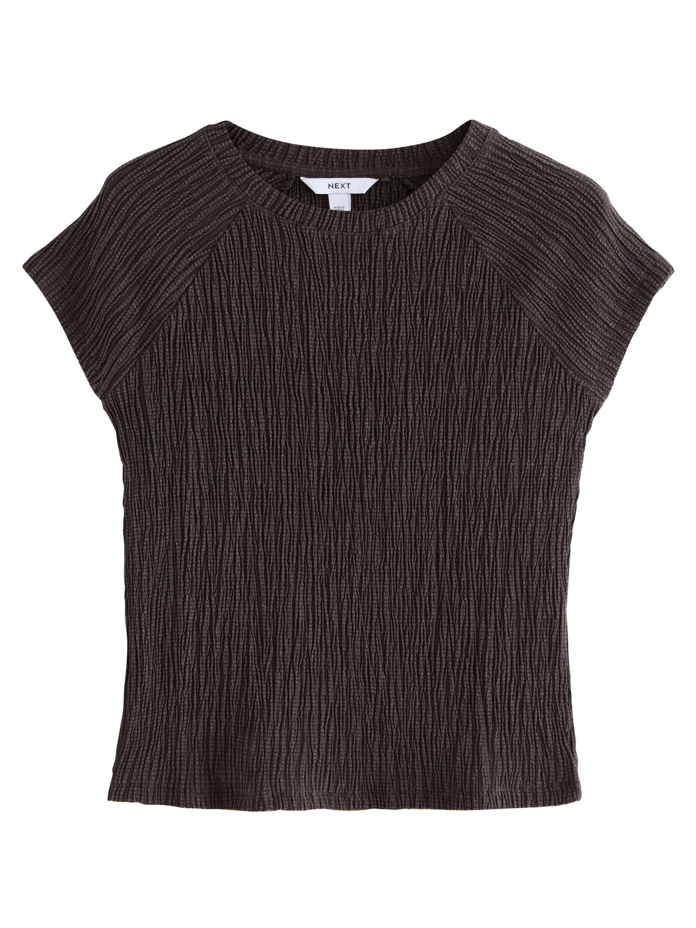 T-shirt Next en marron : devant