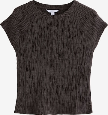 T-shirt Next en marron : devant