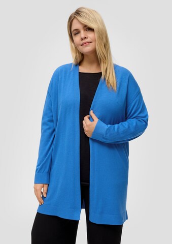 s.Oliver Gebreid vest in Blauw: voorkant