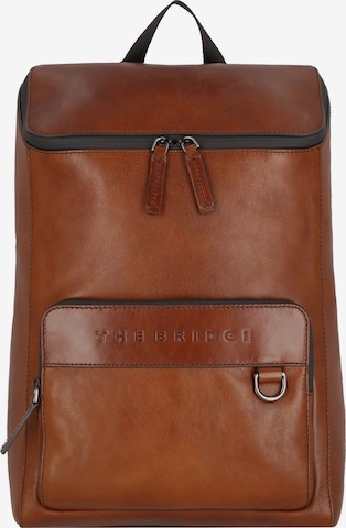 The Bridge Backpack 'Damiano' in Brown: front