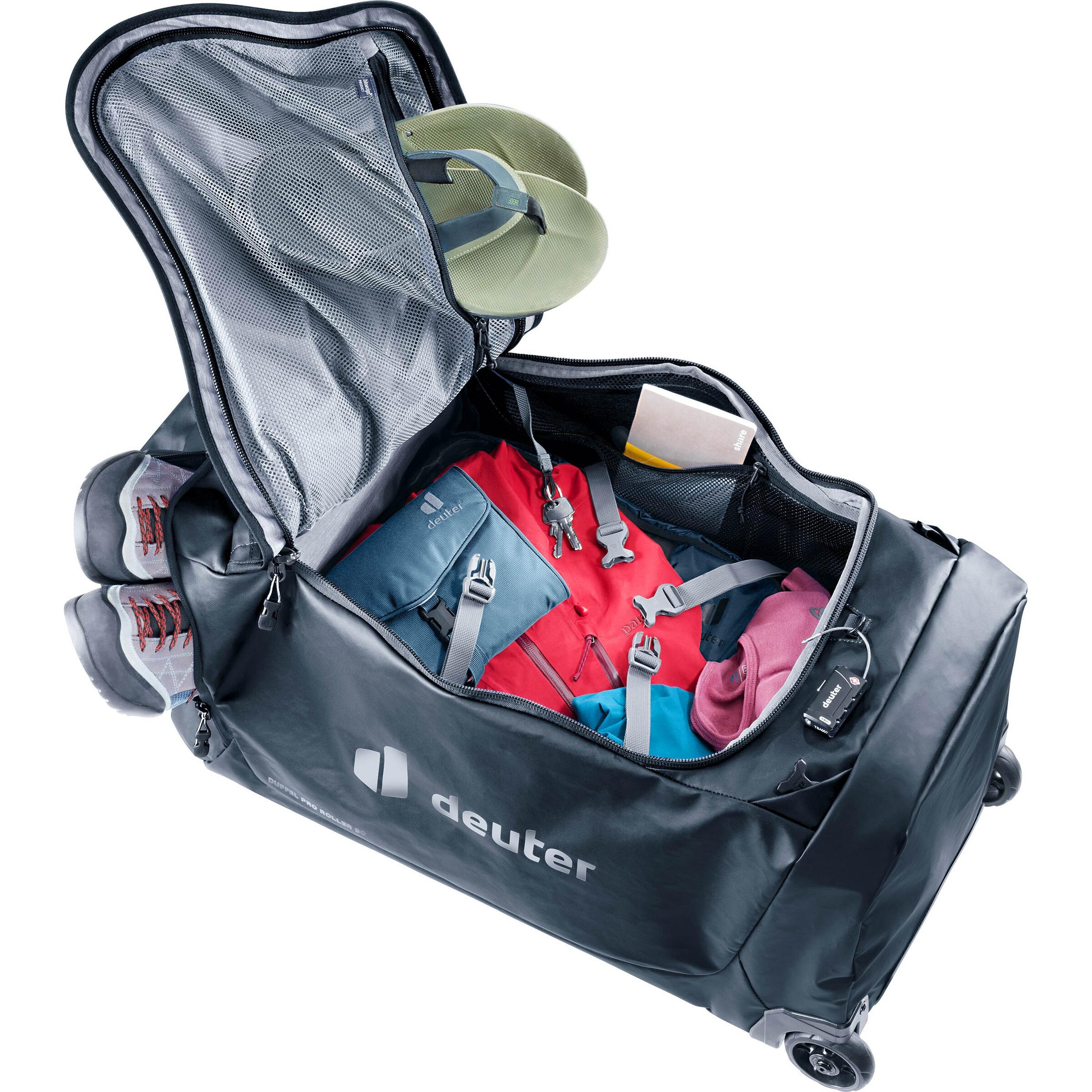 DEUTER Trolley 'Duffel Pro 90' in Schwarz