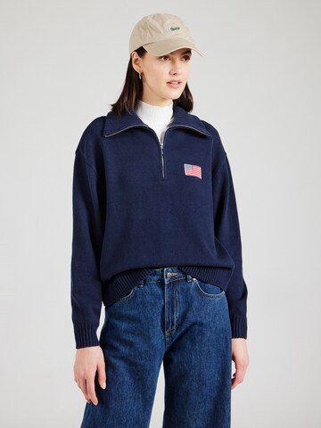 Pull-over HOLLISTER en bleu : devant