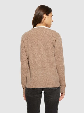 KnowledgeCotton Apparel Strickjacke in Beige
