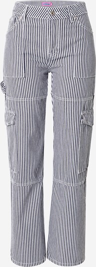 Edikted Pantalon cargo en marine / blanc, Vue avec produit