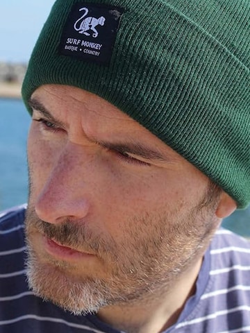 Surf Monkey - Gorra en verde: frente