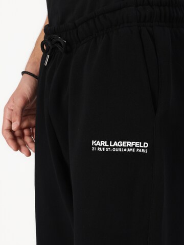 Karl Lagerfeld Regular Hose in Schwarz