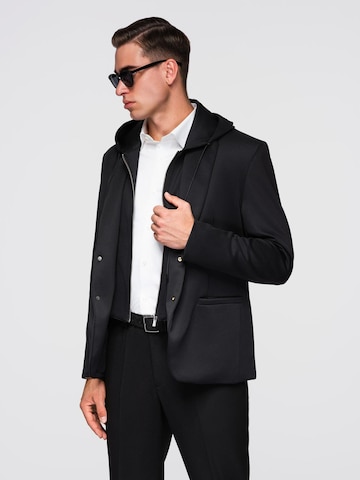 Ombre Regular Fit Businesshemd in Schwarz