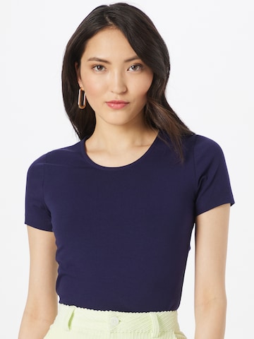 T-shirt Karen Millen en bleu : devant