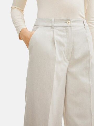 TOM TAILOR Wide Leg Hose in Beige