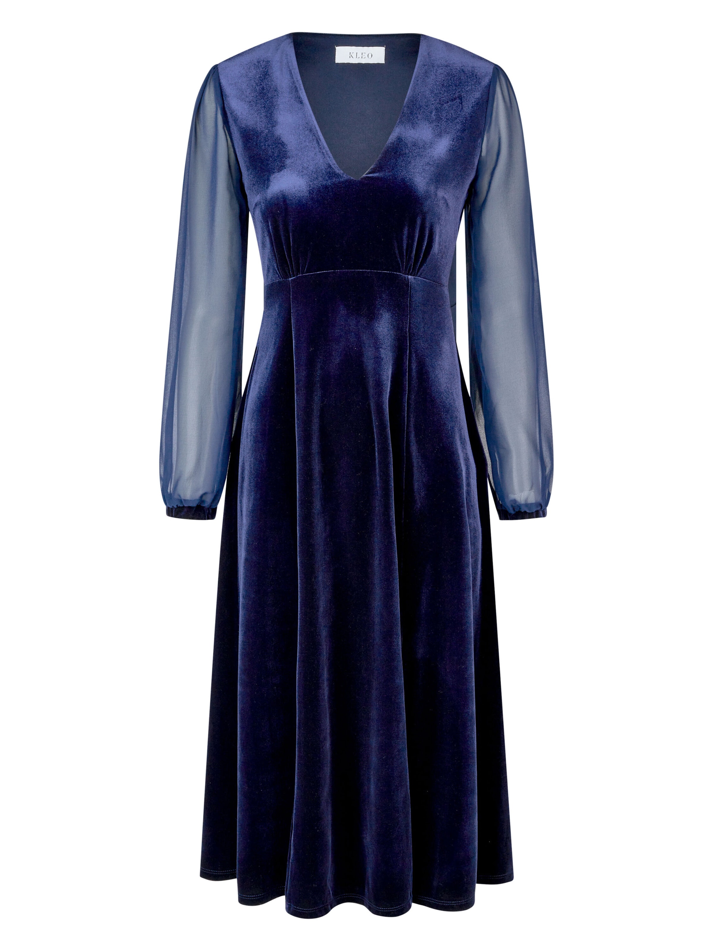 Robe de soirée KLEO en bleu : devant