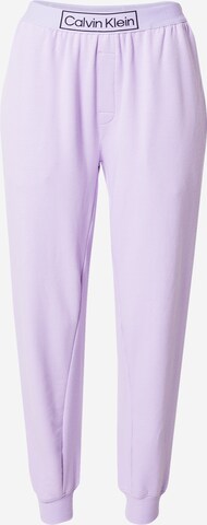 Pantalon de pyjama Calvin Klein Underwear en violet : devant