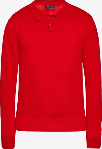 Pull-over boline en rouge : devant