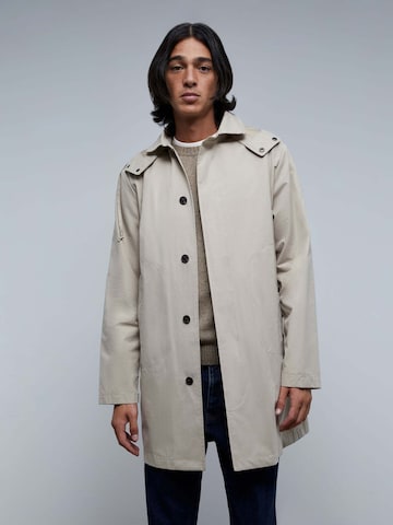 Parka mi-saison Scalpers en beige : devant