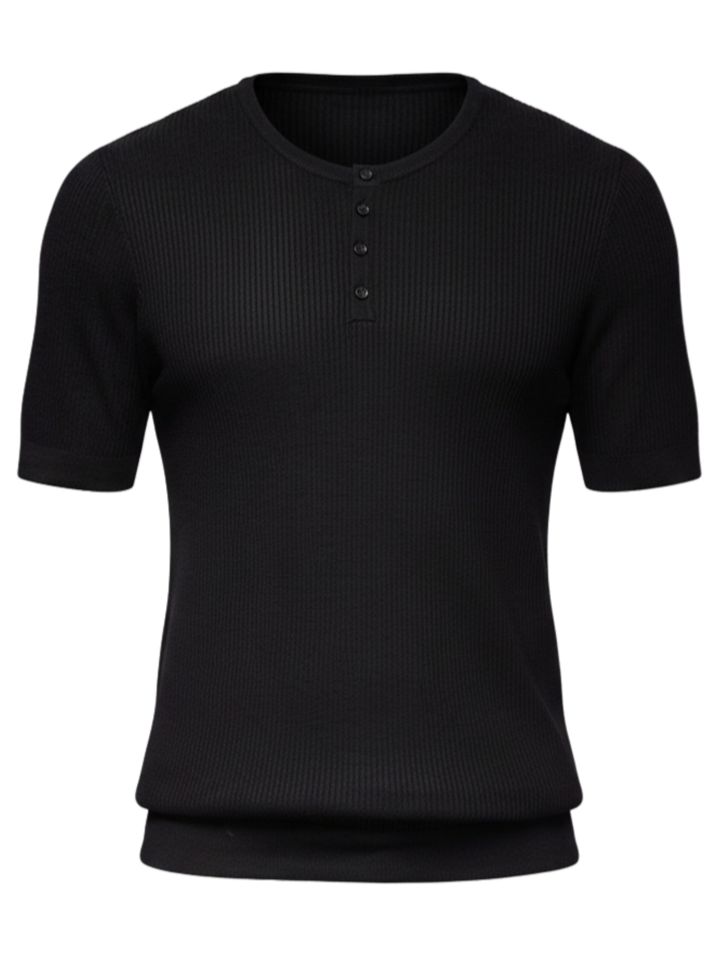 Ombre - Camiseta en negro: frente