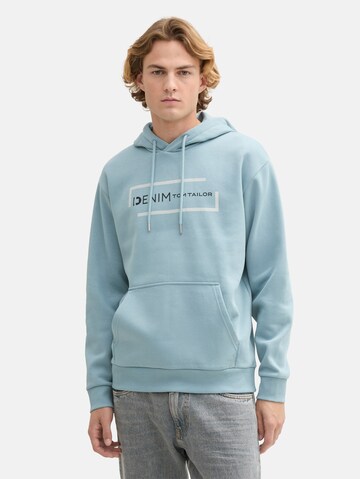 TOM TAILOR DENIM Sweatshirt in Blue: front