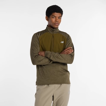 new balance Functioneel shirt 'Athletics' in Bruin: voorkant