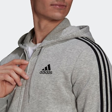 ADIDAS SPORTSWEAR Skinny Sportovní mikina 'Essentials' – šedá