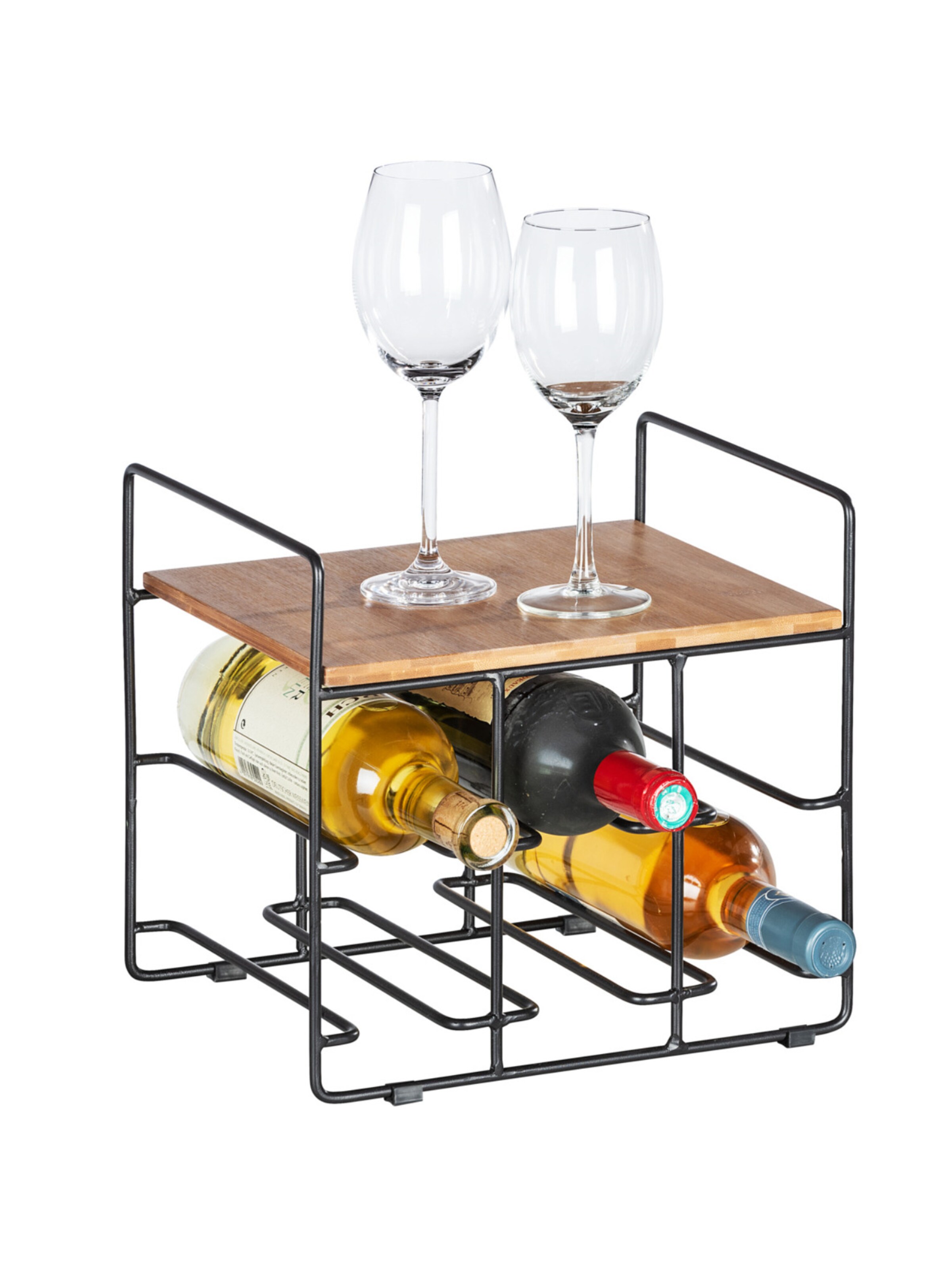 Wenko Weinregal in Schwarz