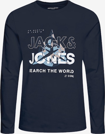 Jack & Jones Junior Tričko 'Hunt' – modrá: přední strana