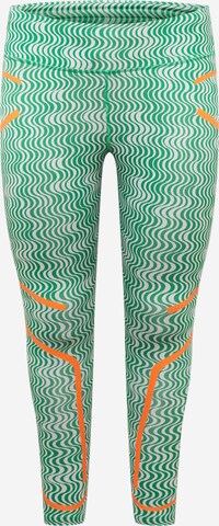 ADIDAS BY STELLA MCCARTNEY Workout Pants 'Truepurpose Printed' in Green: front