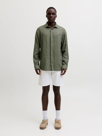 JACK & JONES Comfort fit Overhemd in Groen