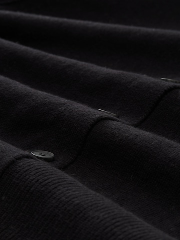 TOM TAILOR Knit cardigan in Black