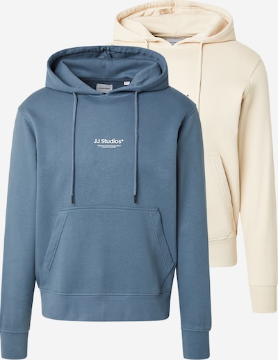 JACK & JONES Collegepaita 'JJESOHO' värissä kerma / safiiri / musta / valkoinen, Tuotenäkymä