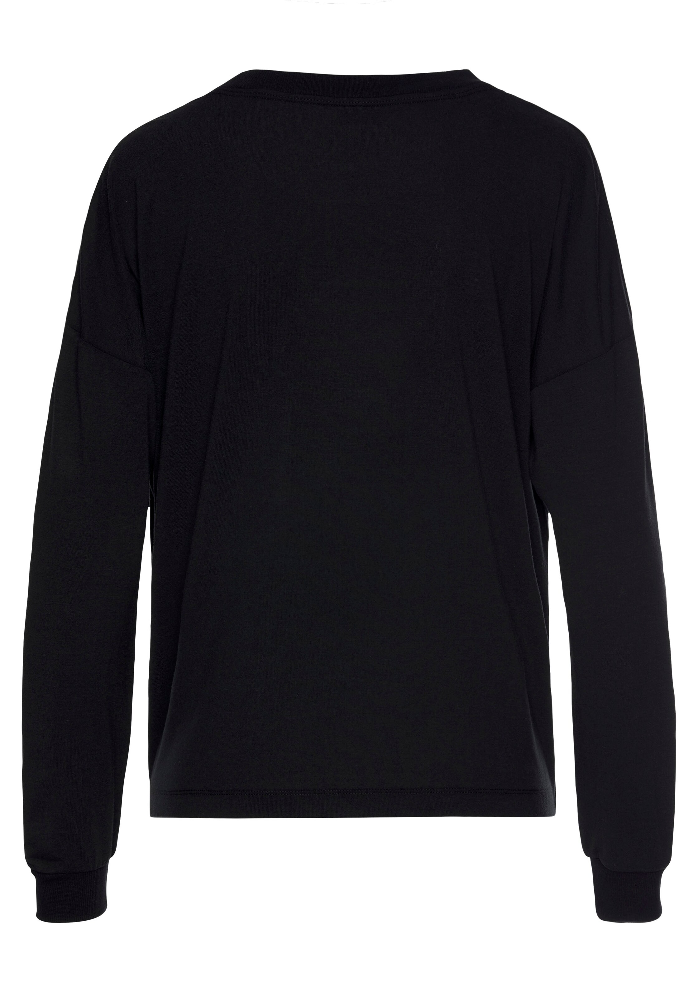 LASCANA Pajama shirt in Black