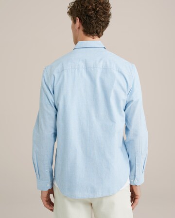 WE Fashion Comfort fit Button Up Shirt in Blue