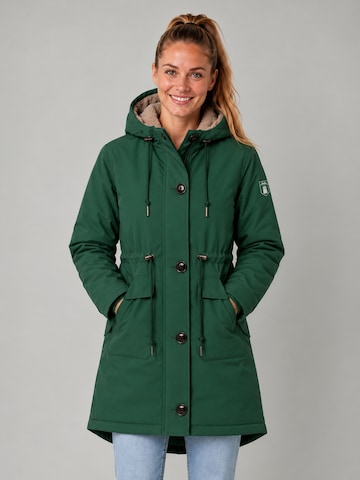 Derbe Winter Jacket 'Festholm' in Green: front