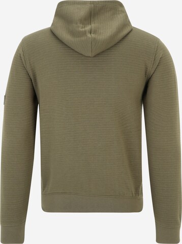 INDICODE JEANS Regular fit Zip-Up Hoodie 'Dominion' in Green