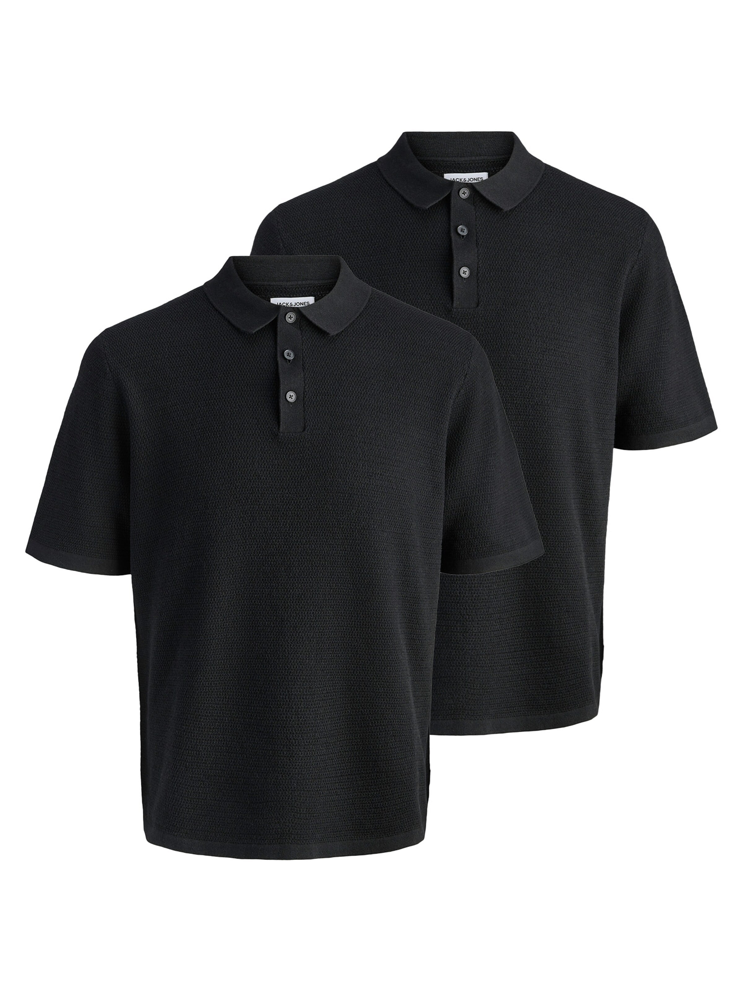 JACK & JONES Shirt 'George' in Zwart: voorkant
