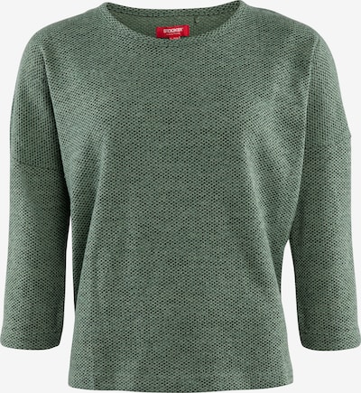 STOOKER WOMEN Pullover 'Carly' in XS-S in grünmeliert / schwarz, Produktansicht