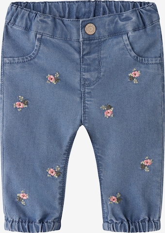 Effilé Jean 'NBFRose' NAME IT en bleu : devant