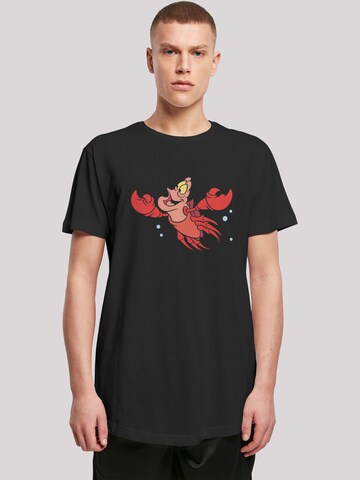 F4NT4STIC T-Shirt 'Disney Arielle die Meerjungfrau Sebastian Bubbles' in Schwarz: Vorderseite