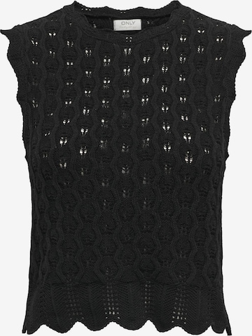 Tops en tricot 'LUNA' ONLY en noir : devant