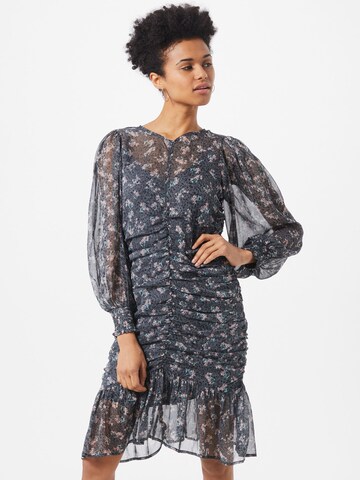 Neo Noir Kleid 'Carri' in Grau: Vorderseite