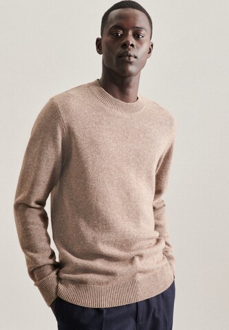 SEIDENSTICKER Sweater 'Regular' in Brown: front