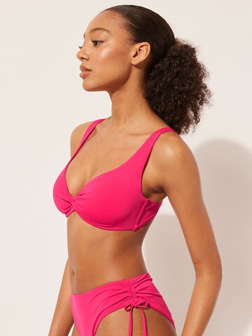 CALZEDONIA Balconette Bikini Top in Pink