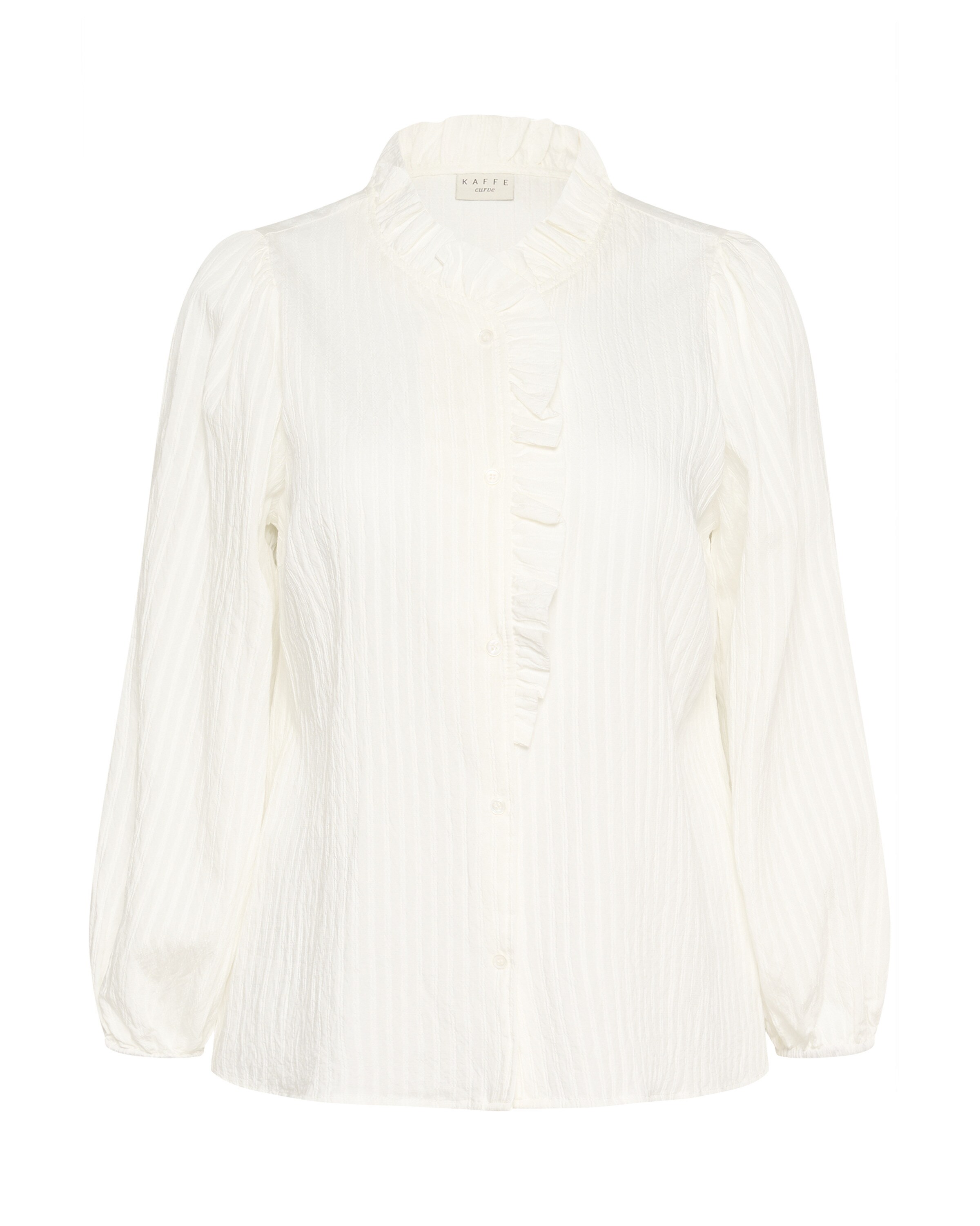KAFFE CURVE Blouse 'Uma' in White: front