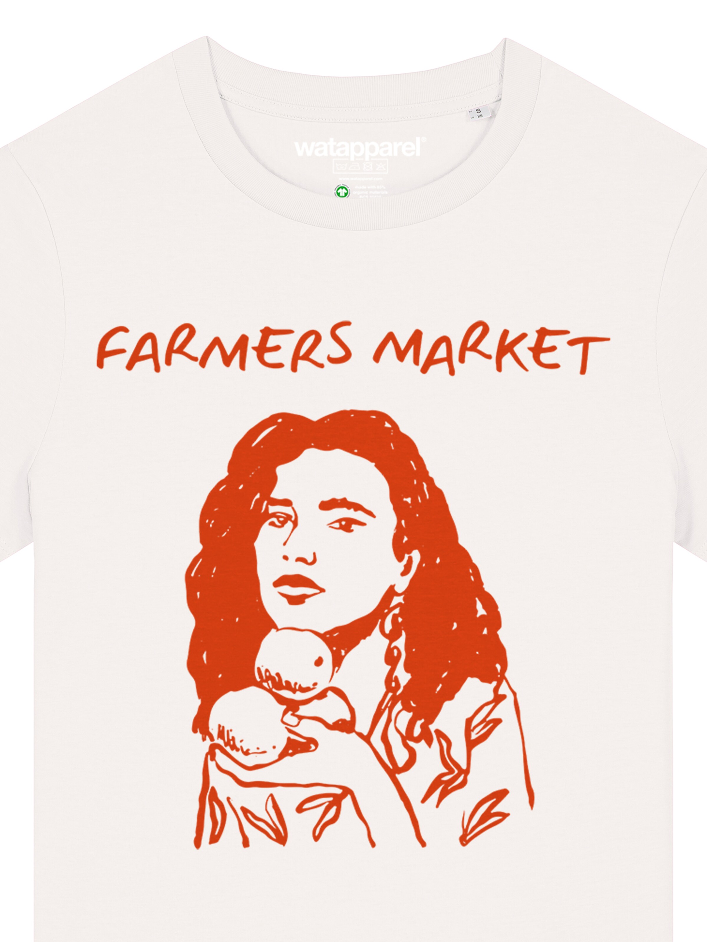 Watapparel Shirt 'Farmers market' in White